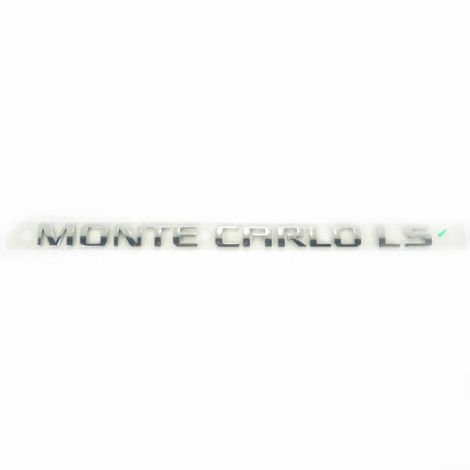 Chrome Emblem Decal Logo 11.5 Inch By 0.75 Inch Monte Carlo LS 15885698