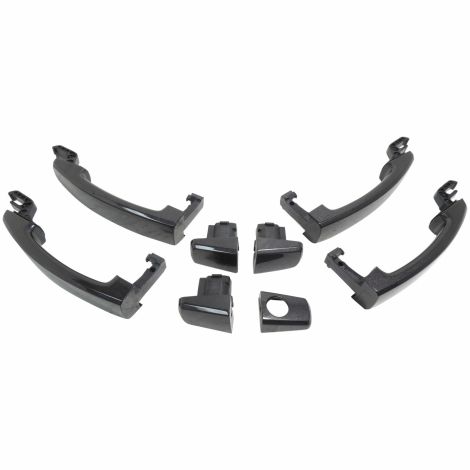 Door Handle & Cap 4-Piece Set Painted Tungsten Metallic GXG New OEM GM 92233089