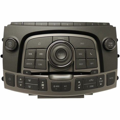 22849144 Navigation & HVAC Control Panel Assembly 2013 Buick LaCrosse