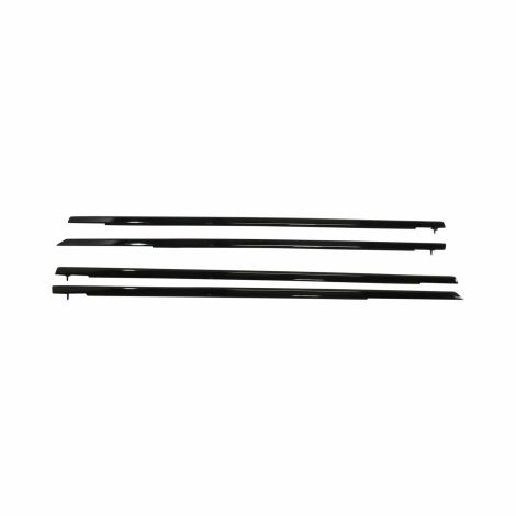 2018-19 Cadillac CTS 4 Piece Window Belt Reveal Molding Kit Gloss Black