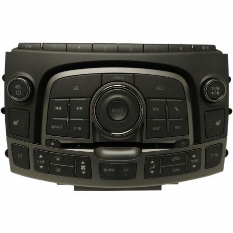22849145 Navigation & HVAC Control Panel Assembly 2012 Buick LaCrosse