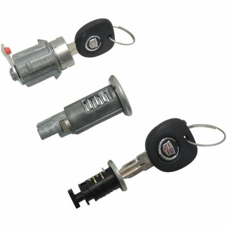 20766969 20766965 20985619 Lock Cylinder Kit with 2 Keys 2010-14 Cadillac CTS