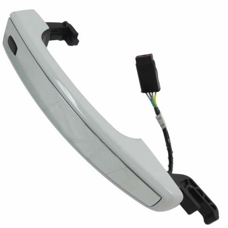 13596141 Exterior Door Handle Front Painted Summit White w/Chrome Insert OEM GM