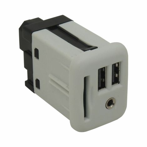 13516724 Audio Player Receptacle White Matte 2 USB 1 Aux 1 SD 2017-19 CTS