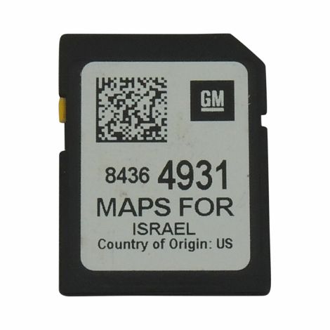 84364931 Navigation Data Maps SD Card For Israel Rpo: MBI 2018-19 ATS CTS