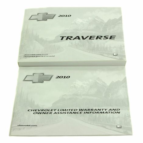 25851637 Owner's Manual & Warranty Book 2010 Chevy Traverse