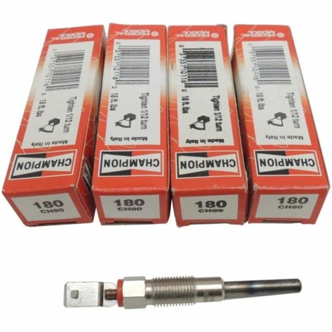 CH80 180 Four 4 Champion Boxed Diesel Glow Plugs Buick Chevy GMC Pontiac