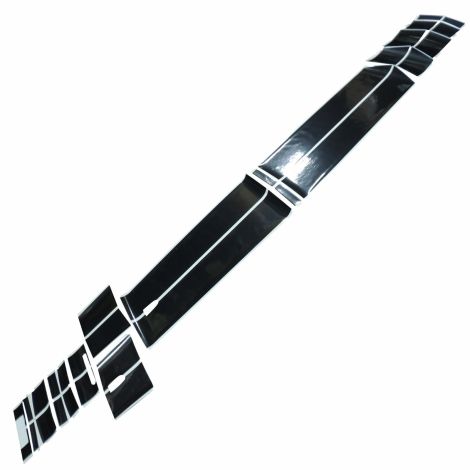 New OEM GM Indy Decal Stripe Kit Black 2010-15 Camaro V6 without Sunroof