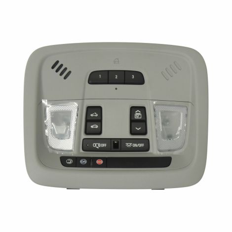 84439227 Overhead Roof Console Assembly Light Gray With Homelink 2016-18 Malibu