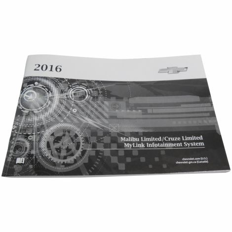 2016 Cruze Limited Malibu Limited Mylink Infotainment System Manual 23197785