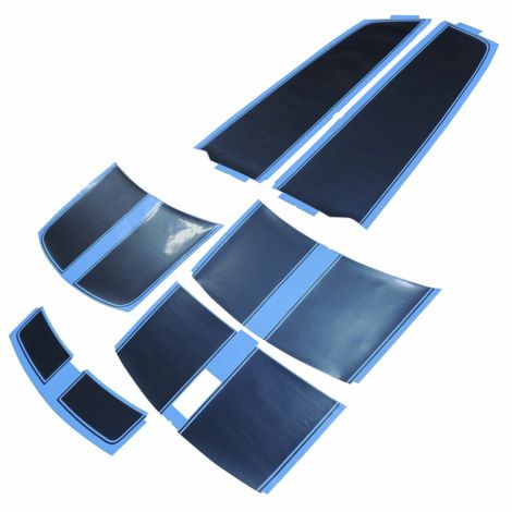 Camaro Rally Stripe Kit Gray L&R Hood Decklid D80 Spoiler Option New OEM GM