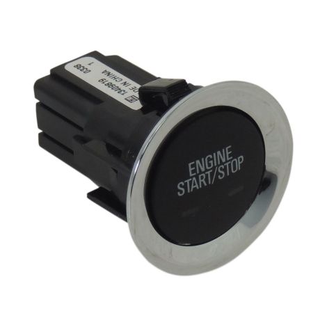 13409819 Engine Start/Stop Ignition Switch w/Chrome Trim OEM GM 2016-18 Cruze