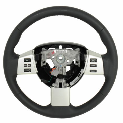 Black Leather Steering Wheel w/Switches 48430-ZM80C fits 2007-09 Nissan Quest