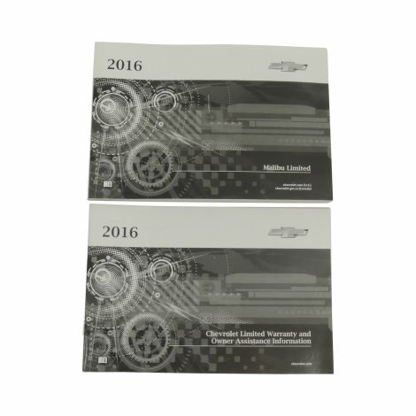 2016 Chevy Malibu Limited U.S. Portfolio Manual New OEM GM
