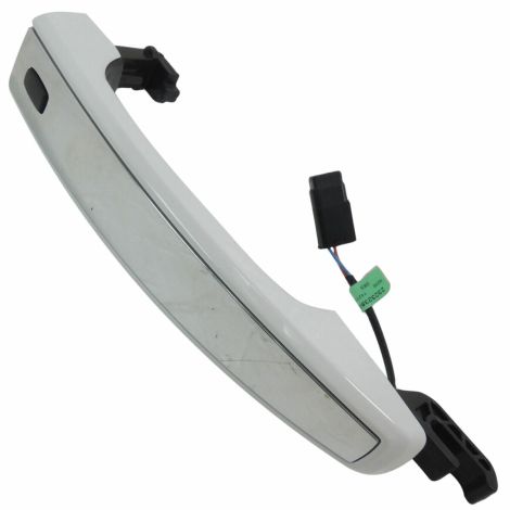 13596145 Exterior Door Handle Rear Painted Summit White w/Chrome Insert OEM GM
