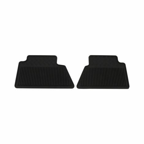 2015-19 Silverado Sierra Rear All-Weather Floormats Black Crew Cab OEM 19300744