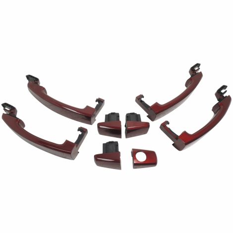 Door Handle & Cap 4-Piece Set Painted Siren Red Tintcoat 405Y OEM GM 92233089