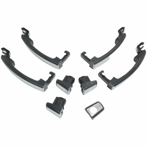 Four Piece Door Handle Set Ashen Gray w/Matte Inserts 2016 Sonic Dusk Edition
