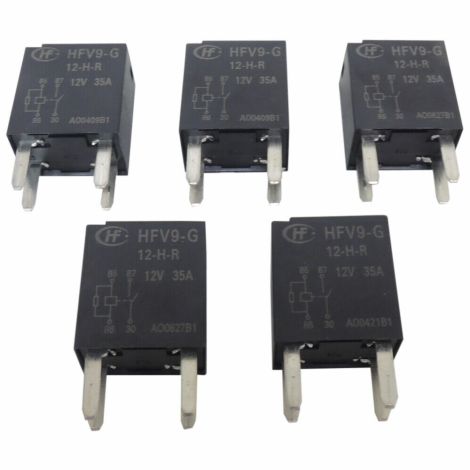 4-Terminal Main 4 Pin Relay 5-Pack New OEM GM D1786C HFV9-G 12-H-R 19116057