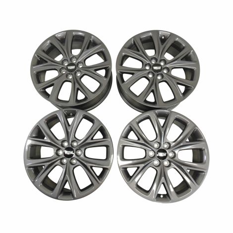 Cadillac XT5 GM Accessory Wheel Set of 4 Midnight Gray Metallic With Center Cap