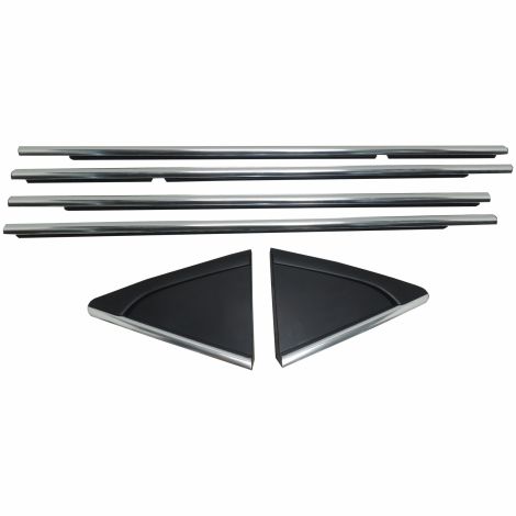 Chrome Door Seal Kit 4 w/Chrome Applique Pair 2011-15 Cruze 95242709/10/11/12