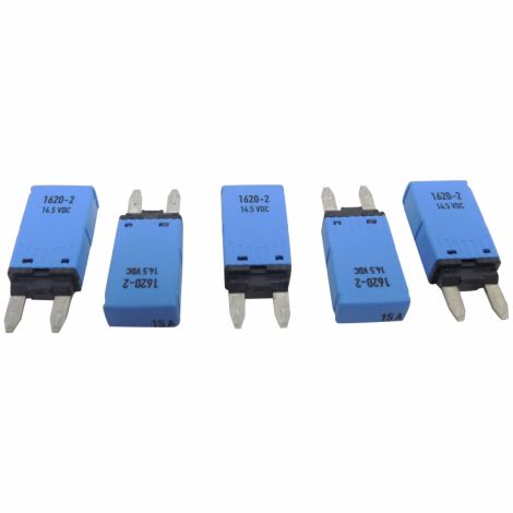 1620-2 Automotive Circuit Breaker 5-Pack of E-T-A 14.5 VDC 15 Amp