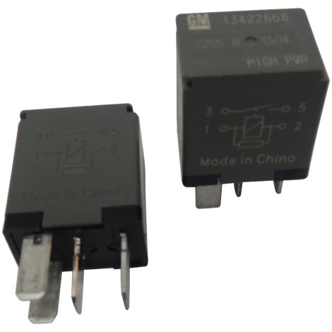 OEM GM 4-Pin Relays 2-Pack 13422668 High Power 4-Terminal Multi-Use Relays