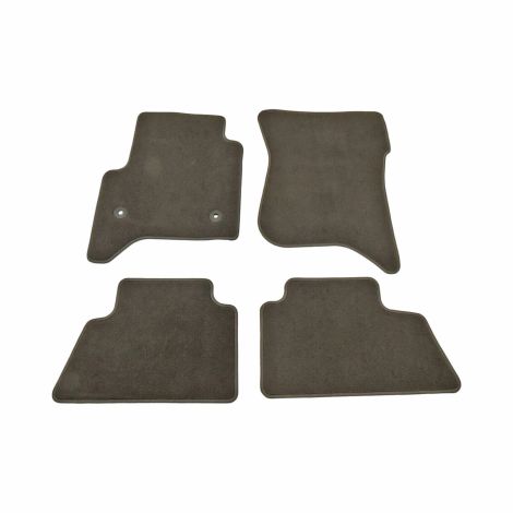 2015-19 Silverado Sierra Front Rear Floormats Brown Carpet Crew Cab OEM 84531854