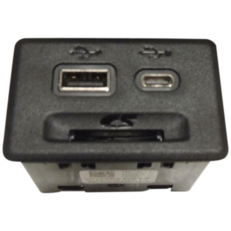 13520517 Multi-Media Receptacle Jet Black USB SD USB-C 2018 Cadillac XTS