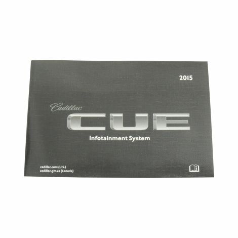 2015 Cadillac Cue Infotainment System Manual New OEM GM
