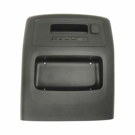 23359464 Floor Console Rear Trim Black With Inputs 2015-18 Silverado Sierra