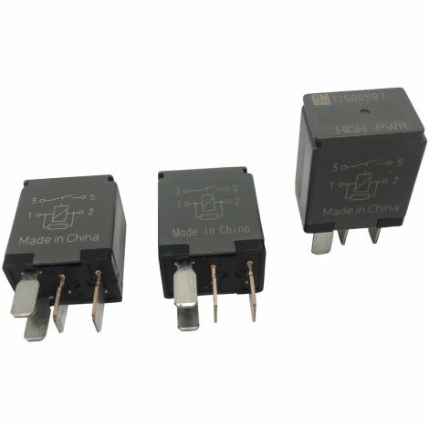 OEM GM 4-Pin Relays 3-Pack 13500587 High Power 4-Terminal Multi-Use Relays