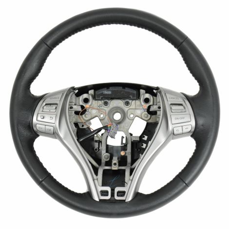 Charcoal Black Leather Steering Wheel 48430-3TA2A fits 2013-16 Nissan Altima