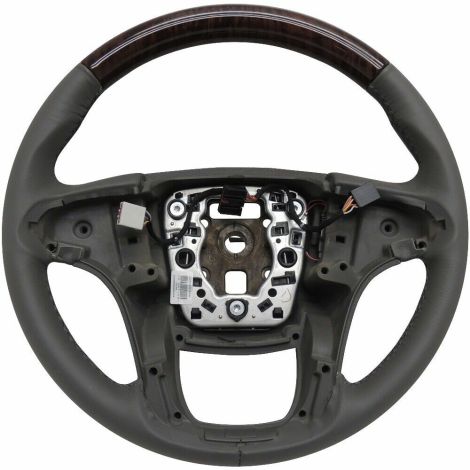22846345 Steering Wheel Base Gray Leather w/Woodgrain 2012-13 Buick LaCrosse
