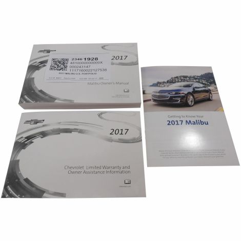 23461928 Owner's Manual New OEM GM 2017 Chevy Malibu U.S. Version