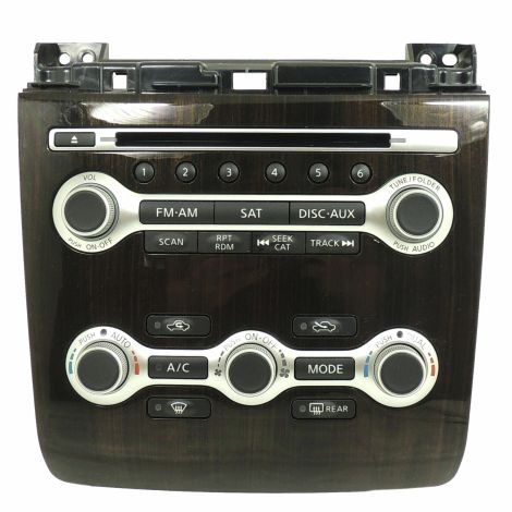 Audio/HVAC Control Panel w/Woodgrain Trim 25391-9DA0A fits 2012-14 Nissan Maxima