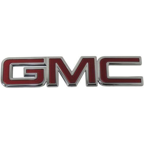 GMC Front Grille Emblem Red 2015-18 Canyon 2015-19 Yukon Yukon XL 84125850